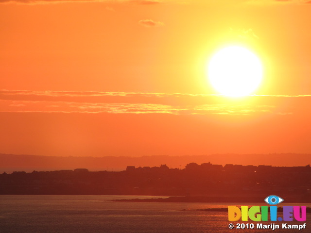SX14079 Sunset over Porthcawl from Ogmore by Sea